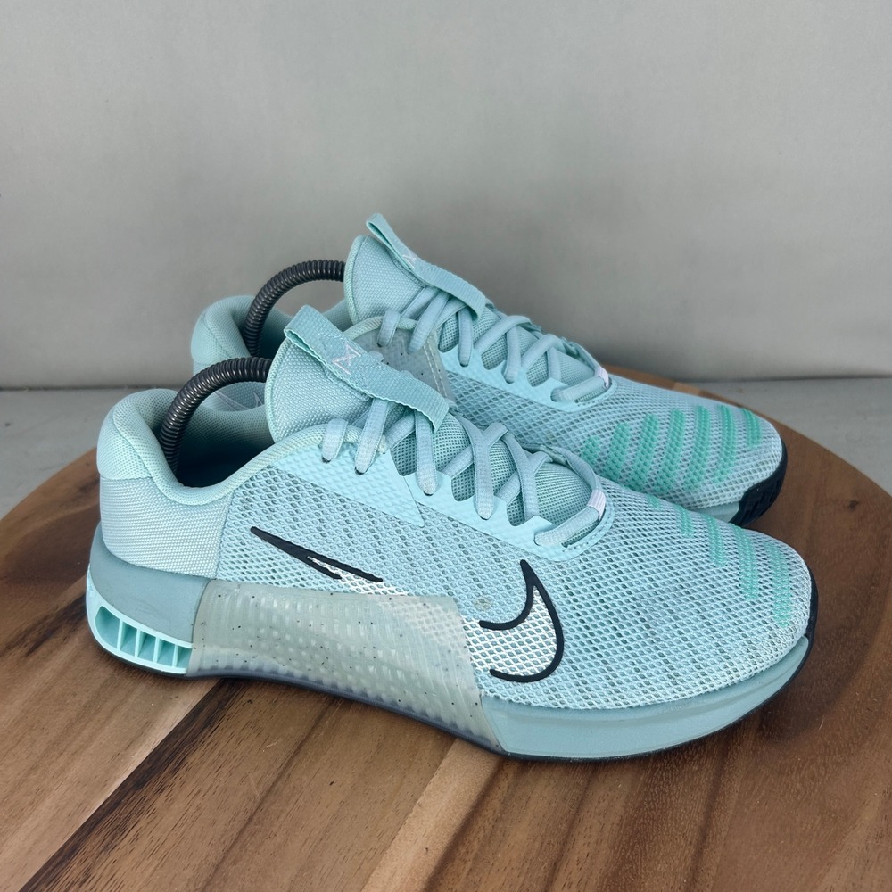 Nike Metcon 9 Womens Training Shoes Sea Glass Teal DZ2537-300 Size 10 Workout